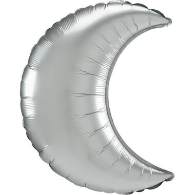 Mini Shape Satin Platinum Crescent