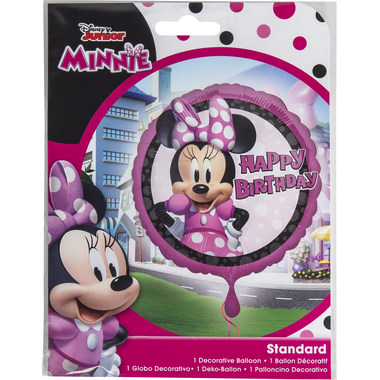 Foil Balloon - Minnie Mouse - "Happy Birthday" - 45 cm