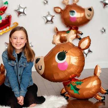 Foil Balloon - Shape - Cute Reindeer Christmas - 76 x 76 cm