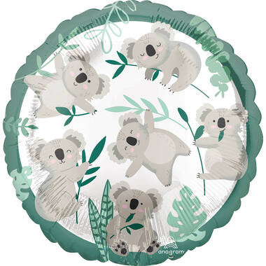Standard Koala Foil Balloon S40 Packaged 43 cm