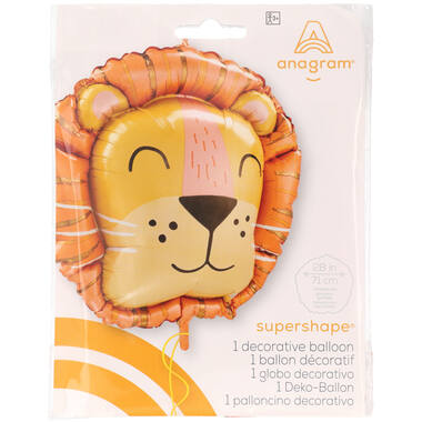 Foil Balloon - Shape - Lion - Get Wild