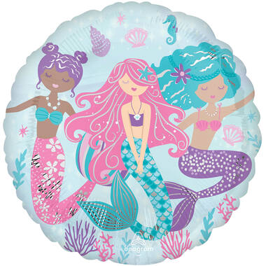 Foil Balloon - Shimmering Mermaids - 45 cm