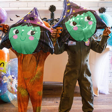 Foil Balloon - Shape - Witch Head Halloween - 45 cm