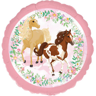 Foil Balloon - Beautiful Horses - 45 cm