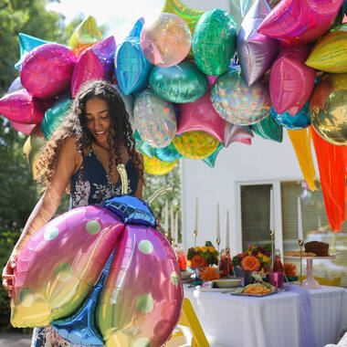 Foil Balloon - Shape - Colorful Ladybug - 68 x 83 cm