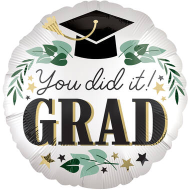 18in/45cm Satin You Did It Ivy Grad
