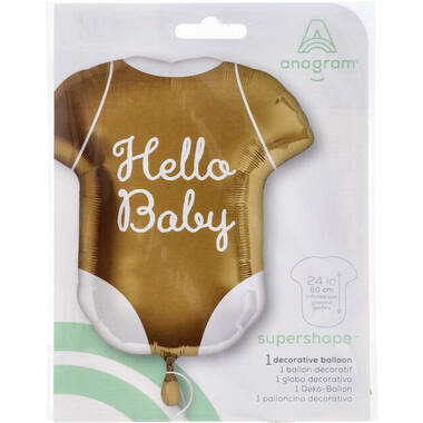 Foil Balloon - Shape - "Hello Baby" - 55 x 60 cm