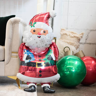 Foil Balloon - Shape - Snowy Santa Claus - 48 x 86 cm