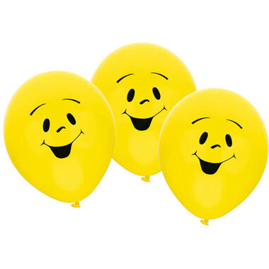 6 Latex Balloons Sunny 22.8 cm / 9"