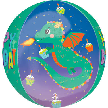 Orbz® - Cute Dragon "Happy Birthday" - 38 x 40 cm
