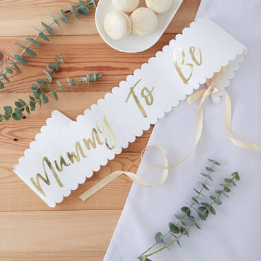 Sash Oh Baby! Mother To Be Paper / Foil 75 x 10 cm