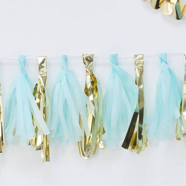 Tassel Garland - Blue & Gold