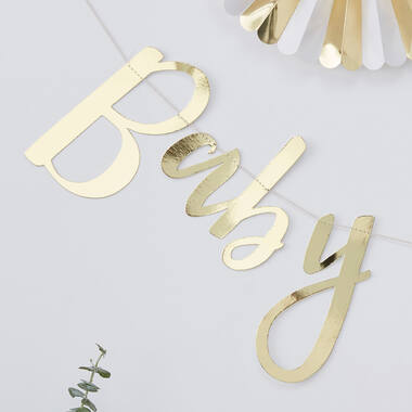Backdrop - Baby Shower - Gold