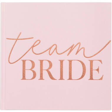 Guest Book Blush Hen Paper / Fabric 32 Pages 21 x 21 cm