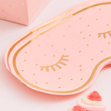 16 Napkins Pamper Party Eye Mask Shaped 16 x 20 cm
