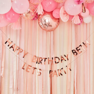 Rose Gold  Customisable Buntin