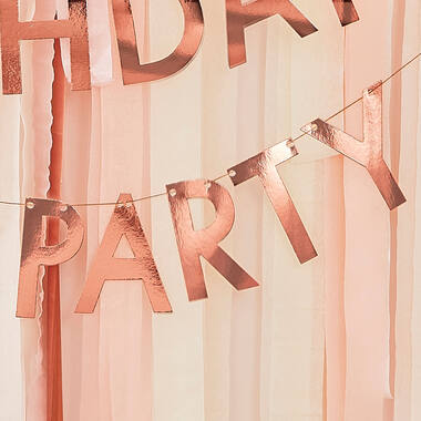 Rose Gold  Customisable Buntin