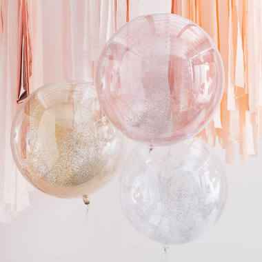 Balloons - Mix Metallic Glitter Orbs
