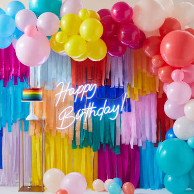 Wall Deco and Balloon Arch Mix It Up DIY Multi Colour Paper / Latex / Plastic 139 Parts