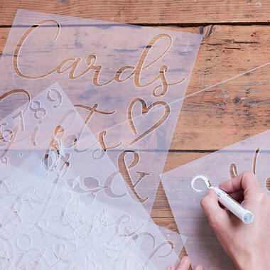 Stencils - Wedding