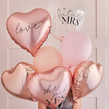 Balloon Cluster - Rose Gold & Pink