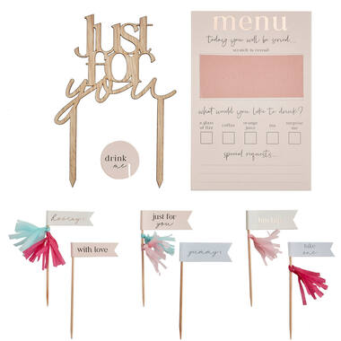 Customisable Breakfast In Bed Set - Rose Gold