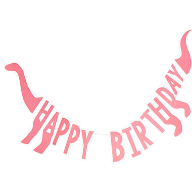 Bunting - Happy Birthday Dino Shaped