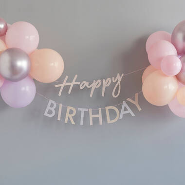 Bunting - Happy Birthday with Balloons -