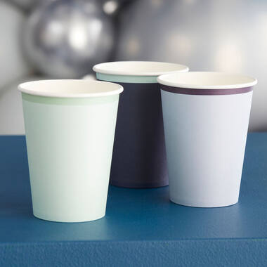 Eco Paper Cups - Mixed Pack - Blue