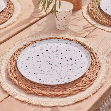 Eco Paper Plates - Terrazzo