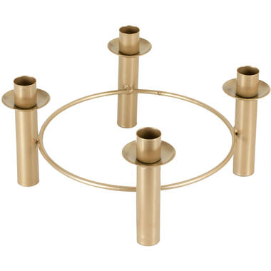 Table Centrepiece - Circular Candle Holder - Gold