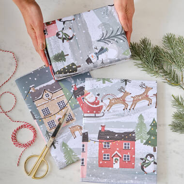 Wrap - Christmas Scene Wrapping Paper