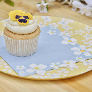 Paper Napkins - Mixed pack of Paper Napkins with Flower Border