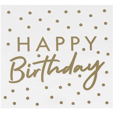 happy birthday napkin