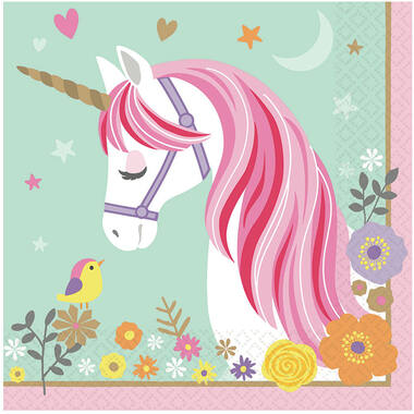 16 Napkins Magical Unicorn 33 x 33 cm