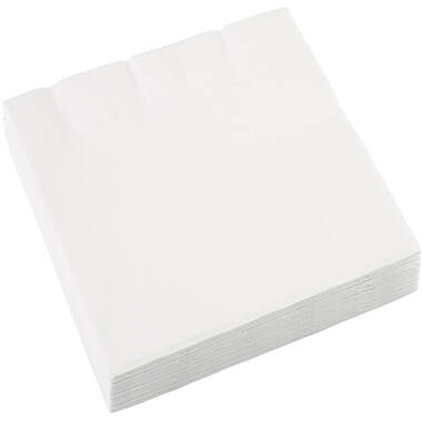 20 Napkins Frosty White 33 x 33 cm
