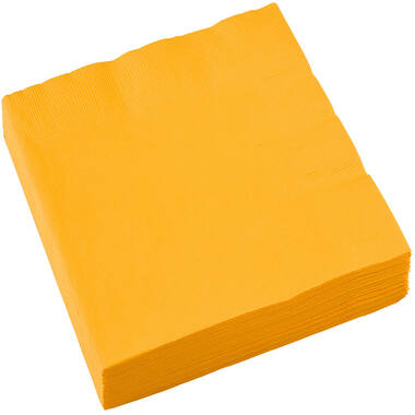 20 Napkins Sunshine Yellow 33 x 33 cm