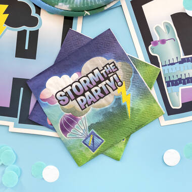 16 Lunch Napkins Battle Royale 33 x 33 cm