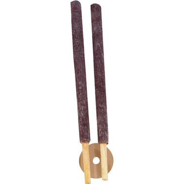 2 Torches with Handshields Height 40 cm