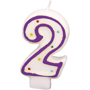 Numeral Candle 2 Height 7.3 cm