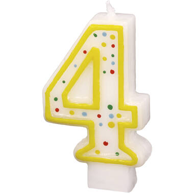 Numeral Candle 4 Height 7.3 cm