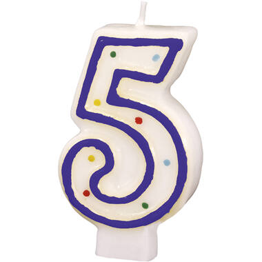 Numeral Candle 5 Height 7.3 cm