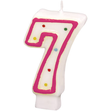 Numeral Candle 7 Height 7.3 cm