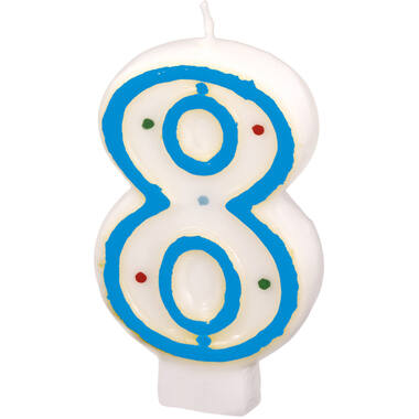 Numeral Candle 8 Height 7.3 cm