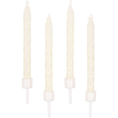 10 Spiral Candles Glow in the Dark Height 6.3 cm