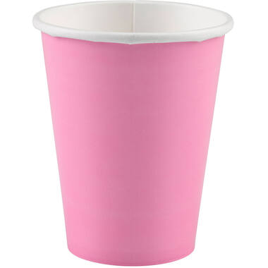 8 Cups New Pink Paper 250 ml