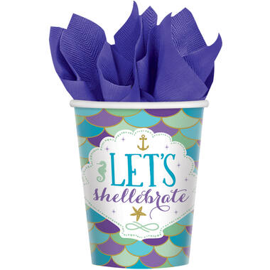 8 Cups Mermaid Wishes Paper 250 ml
