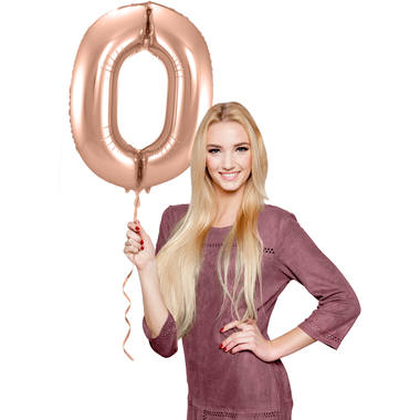 Number balloon rose gold