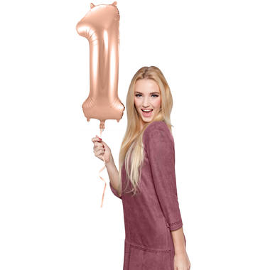 Number balloon rose gold
