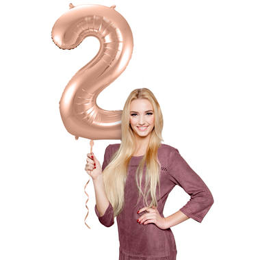 Number balloon rose gold